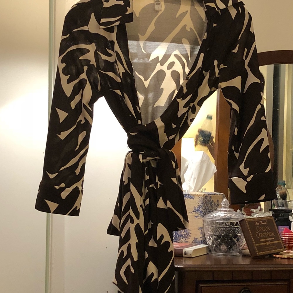 Zebra Print Diane Von Furstenberg Wrap Dress